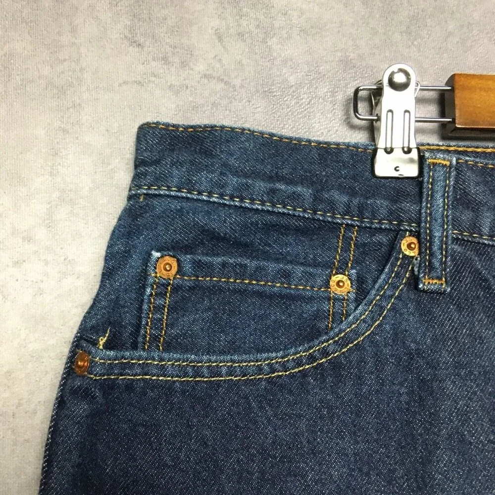 Levis‎ Mens 505 Straight Fit Blue Jeans size 40x32 Cotton Denim Pants